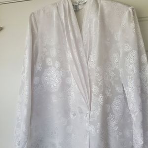 Vtg Laura & Jayne Collection White Blouse Size 6
